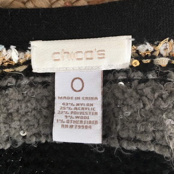 Chico's Holiday Jacket size Small or 0 - Picture 5 of 8